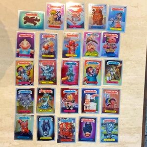 Topps Garbage Pail Kids 2022 Chrome Series 5 GPK Trading Cards Lot Of 25 Card